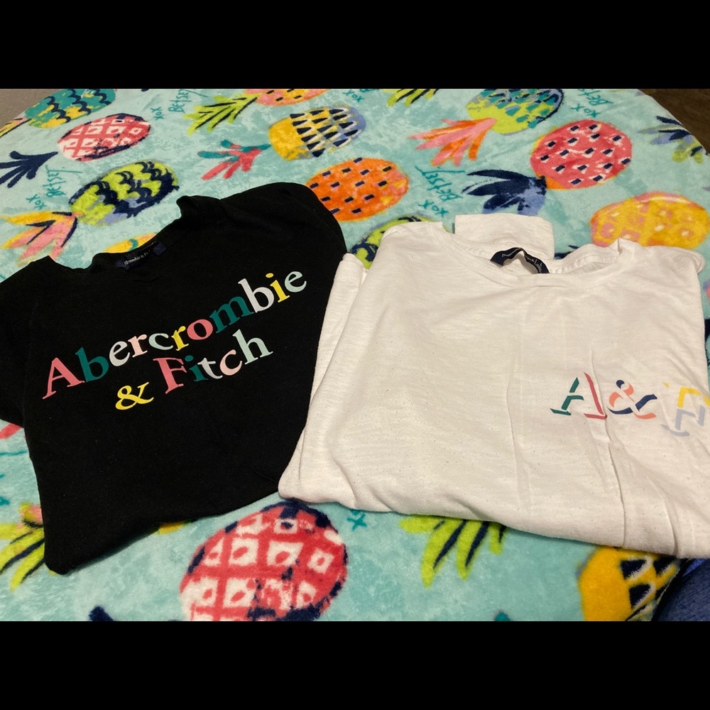 2 long-sleeve Abercrombie shirts